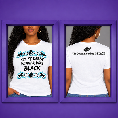 OGBC3 front and back views in purple beveled frames with full rear lettering visible